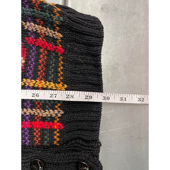 Roberta Frost Hand Knitted Cardigan Sweater Womens Medium Multicolor 100% Cotton - Picture 9 of 11